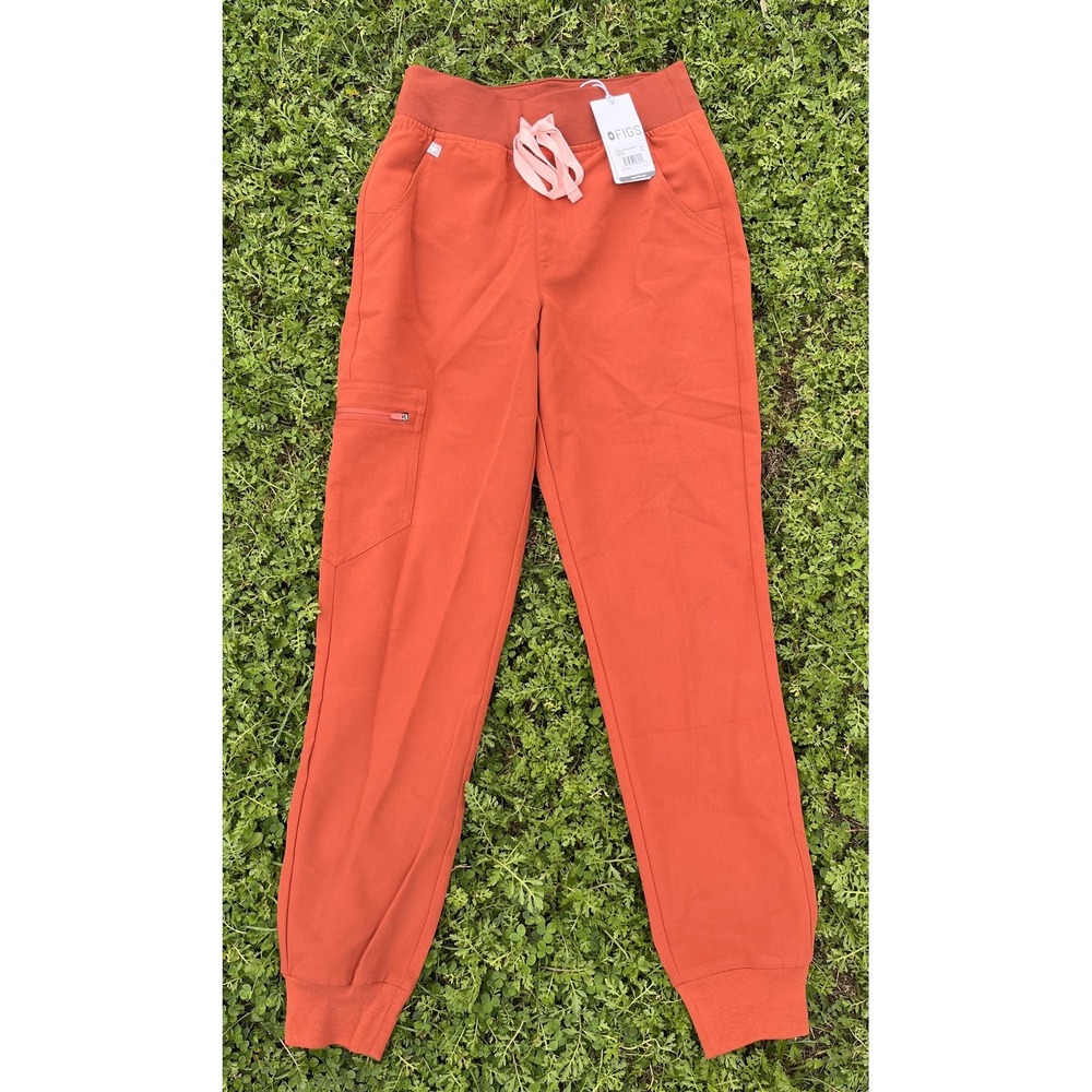 FIGS Scrub Pants Womens XS Auburn High Waisted Zamora Jogger Cargo Drawstring - Picture 2 of 11
